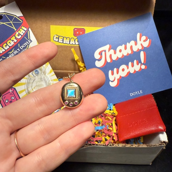 Kimberly Doyle Mama Gemagotchi - Moonstone & Pink Sapphire - Picture 7 of 9